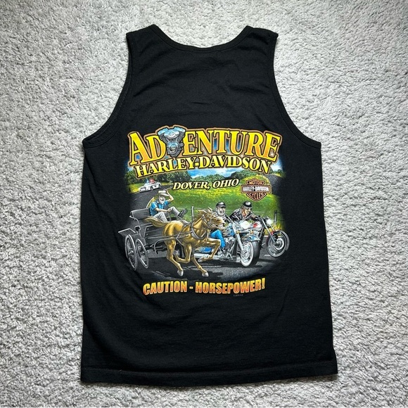 Harley Davidson Shirt Mens Medium Tank Top Screw It Let's Ride Amish Man Police - Picture 2 of 5